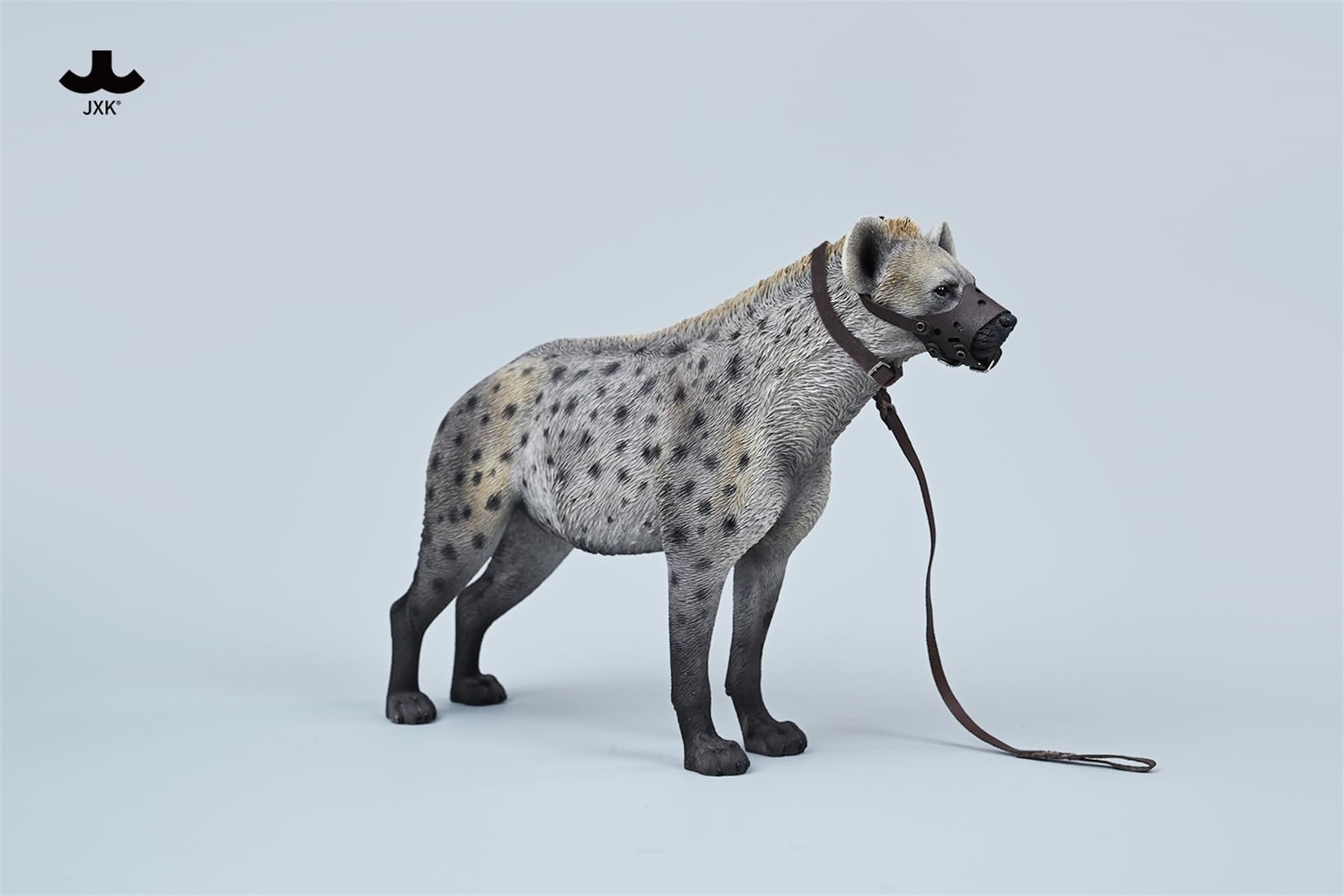 JXK 1/6 サイズ ブチハイエナ 斑鬣犬 哺乳綱 食肉目 ハイエナ科 可愛い 動物 リアル フィギュア 樹脂 プラモデル 模型 21.5cm級 完成品 動物好き 置物