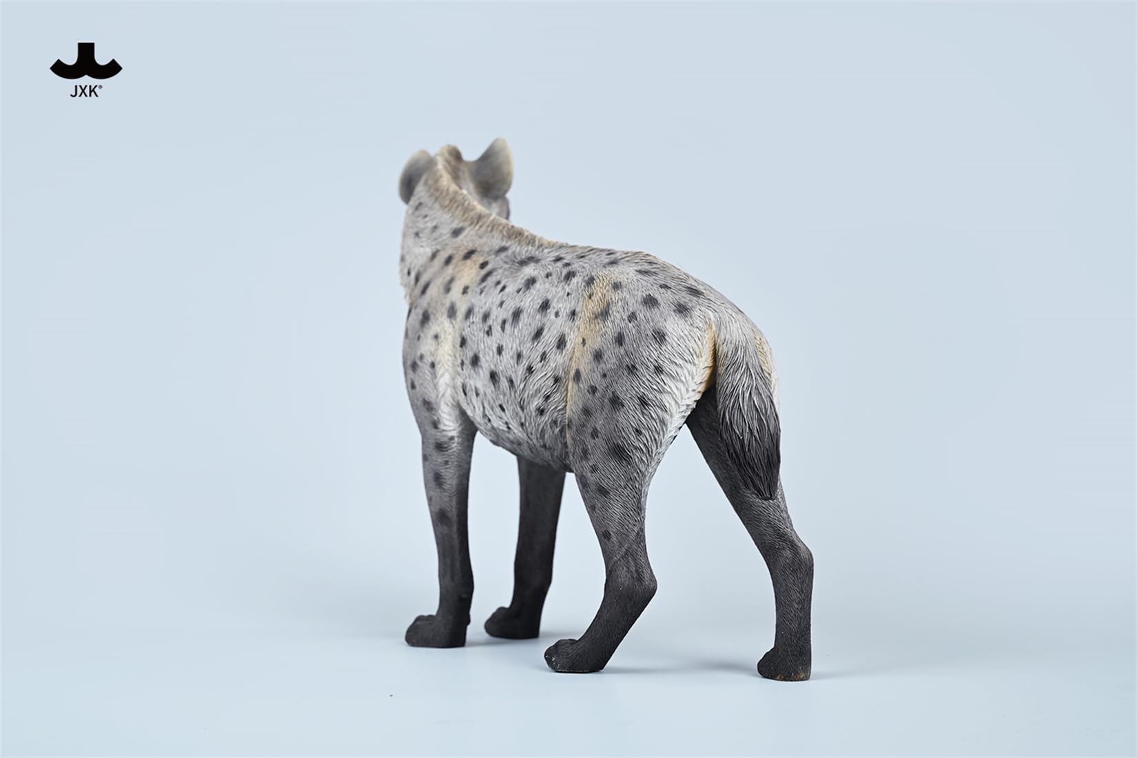 JXK 1/6 サイズ ブチハイエナ 斑鬣犬 哺乳綱 食肉目 ハイエナ科 可愛い 動物 リアル フィギュア 樹脂 プラモデル 模型 21.5cm級 完成品 動物好き 置物