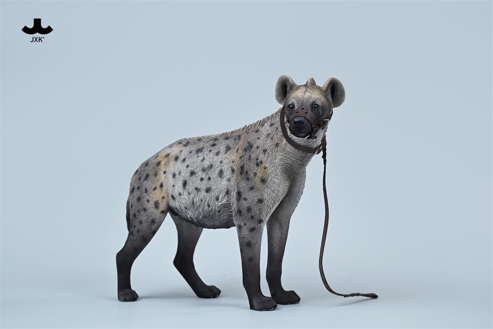 JXK 1/6 サイズ ブチハイエナ 斑鬣犬 哺乳綱 食肉目 ハイエナ科 可愛い 動物 リアル フィギュア 樹脂 プラモデル 模型 21.5cm級 完成品 動物好き 置物
