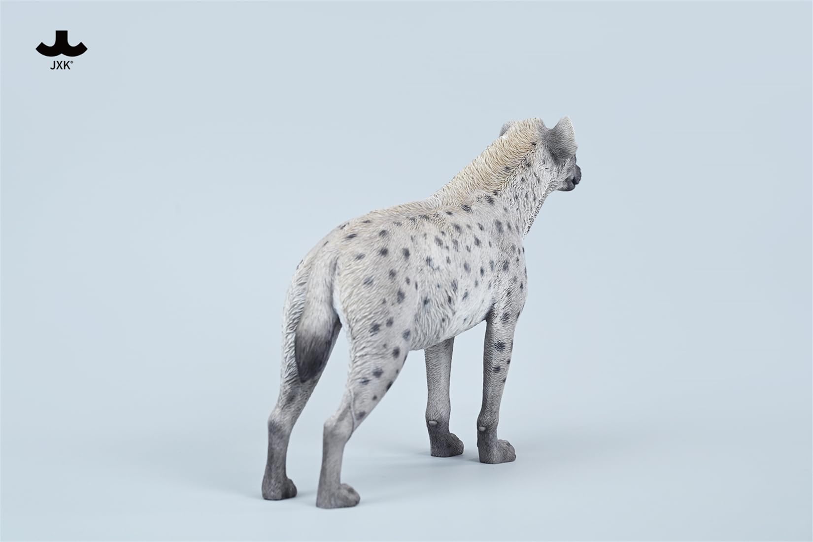 JXK 1/6 サイズ ブチハイエナ 斑鬣犬 哺乳綱 食肉目 ハイエナ科 可愛い 動物 リアル フィギュア 樹脂 プラモデル 模型 21.5cm級 完成品 動物好き 置物