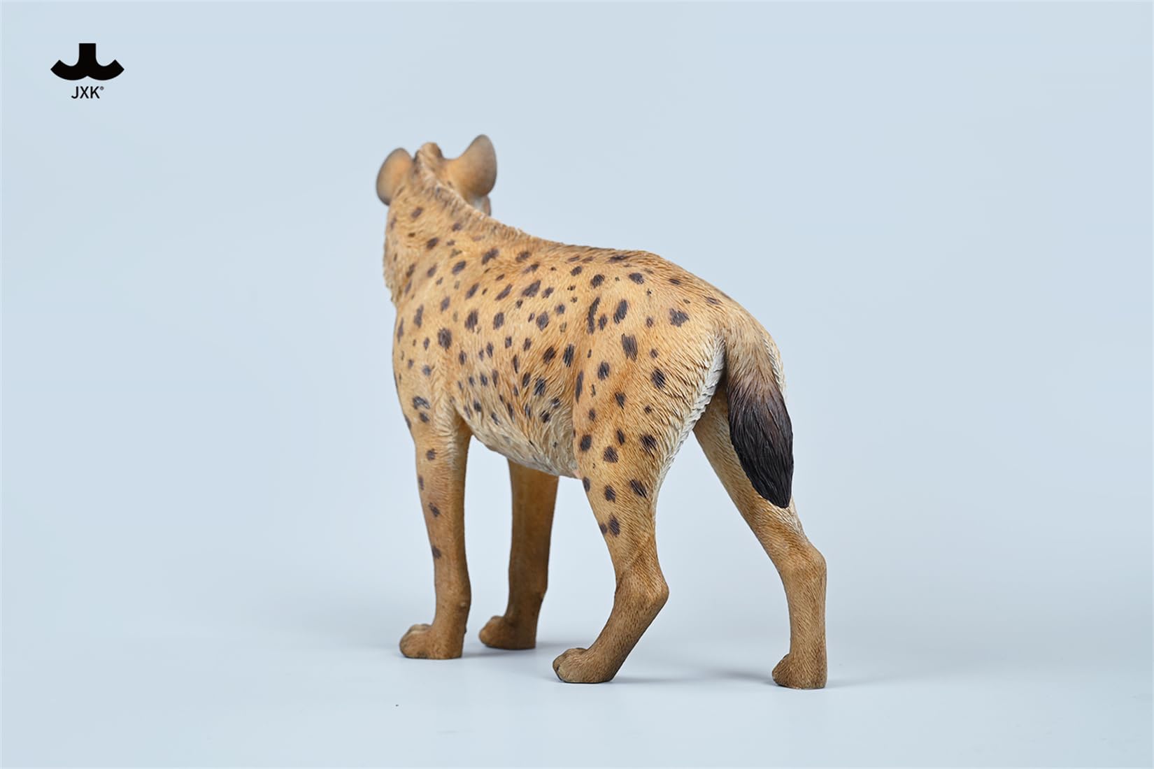JXK 1/6 サイズ ブチハイエナ 斑鬣犬 哺乳綱 食肉目 ハイエナ科 可愛い 動物 リアル フィギュア 樹脂 プラモデル 模型 21.5cm級 完成品 動物好き 置物