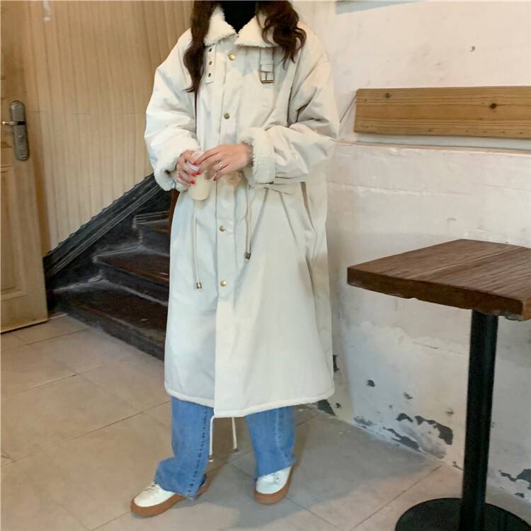 アウター レディース コート ロング ジャンパー スタジアムコート 無地 長袖 もこもこ ボア グレー アプリコット ネイビー 紺 オーバーサイズ カジュアル 大人かわいい ルーズ メンズライク おし