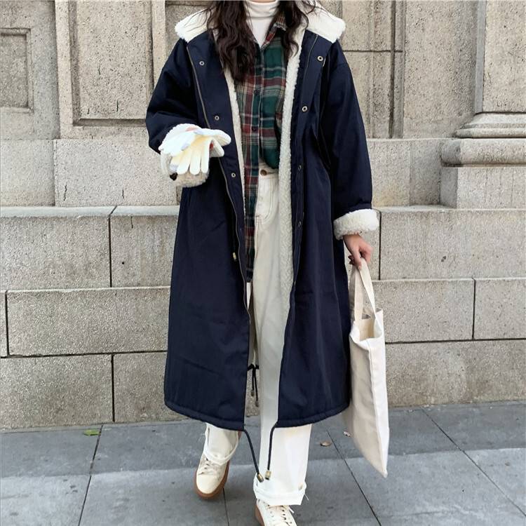 アウター レディース コート ロング ジャンパー スタジアムコート 無地 長袖 もこもこ ボア グレー アプリコット ネイビー 紺 オーバーサイズ カジュアル 大人かわいい ルーズ メンズライク おし