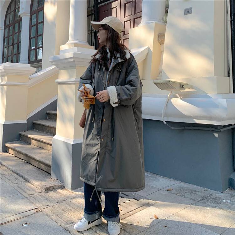 アウター レディース コート ロング ジャンパー スタジアムコート 無地 長袖 もこもこ ボア グレー アプリコット ネイビー 紺 オーバーサイズ カジュアル 大人かわいい ルーズ メンズライク おし