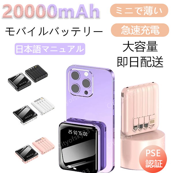 20000mahモバイルバッテリー 2個セット 防災グッズに！ Qoo10] 防災グッズ【本日限定】最安值【即日発送】