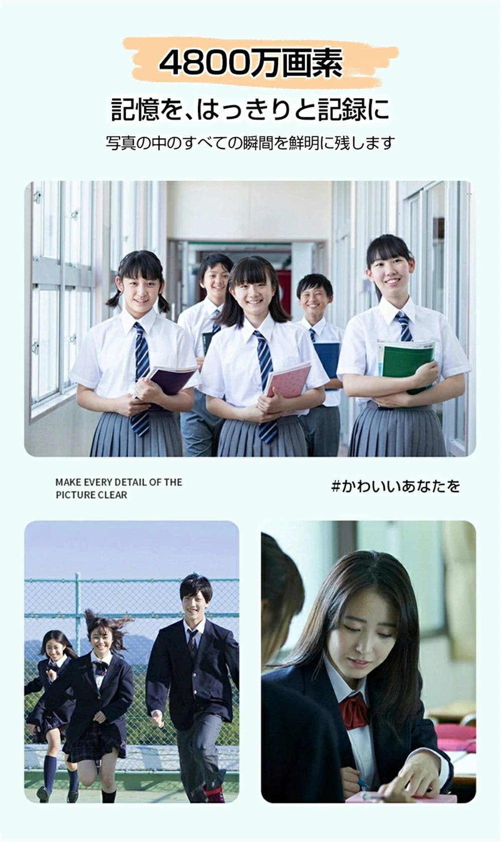 数量限定デジタルカメラ 4K オートフォーカス デジカメ 4800万画素 コンパクト 2.4インチスクリーン USB充電 手ぶれ補正 顔検出 連続撮影 タイマー撮影 自撮り 動画 撮影 AF プレゼン