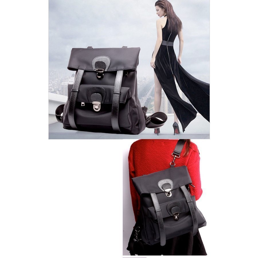 レディースバックパックリュック リュックサック コットンキャンパス レトロ おしゃれ フラップリュ