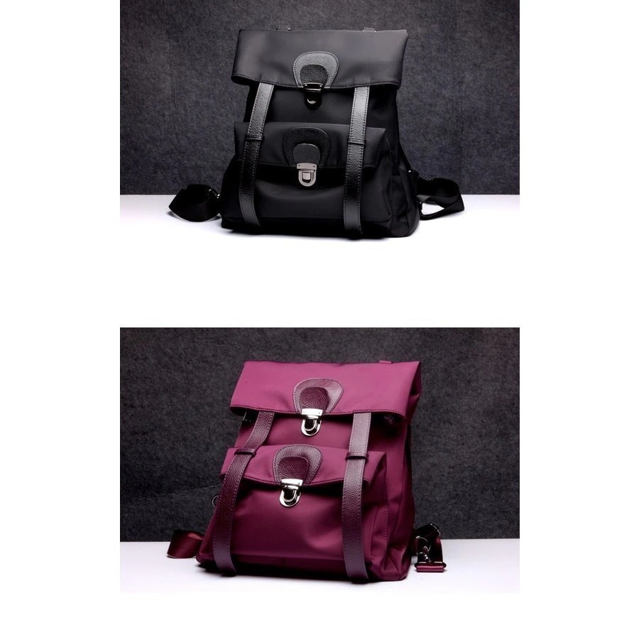 レディースバックパックリュック リュックサック コットンキャンパス レトロ おしゃれ フラップリュ