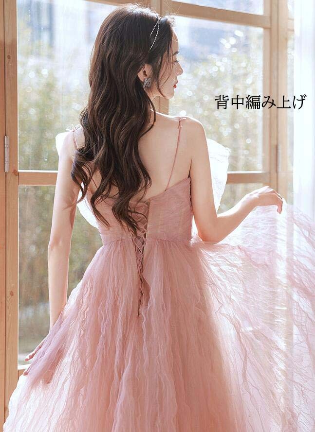 【短納期】パーティードレス プリンセスドレス ウェディングドレス ピンク オフショルダー 高級感 Aライン チュール リボン 演奏会ドレス 撮影 ロング きれいめ 編み上げ 二次会 花嫁ドレス 結婚式 【短納期】パーティードレス プリンセスドレス ウェディングドレス ピンク オフショルダー 高級感 Aライン チュール リボン 演奏会ドレス 撮影 ロング きれいめ 編み上げ 二次会 花嫁ドレス 結婚式