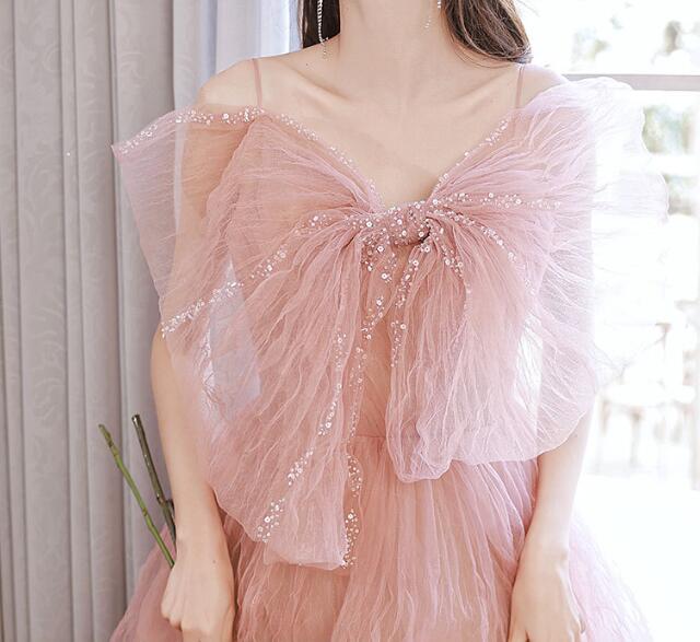【短納期】パーティードレス プリンセスドレス ウェディングドレス ピンク オフショルダー 高級感 Aライン チュール リボン 演奏会ドレス 撮影 ロング きれいめ 編み上げ 二次会 花嫁ドレス 結婚式 【短納期】パーティードレス プリンセスドレス ウェディングドレス ピンク オフショルダー 高級感 Aライン チュール リボン 演奏会ドレス 撮影 ロング きれいめ 編み上げ 二次会 花嫁ドレス 結婚式
