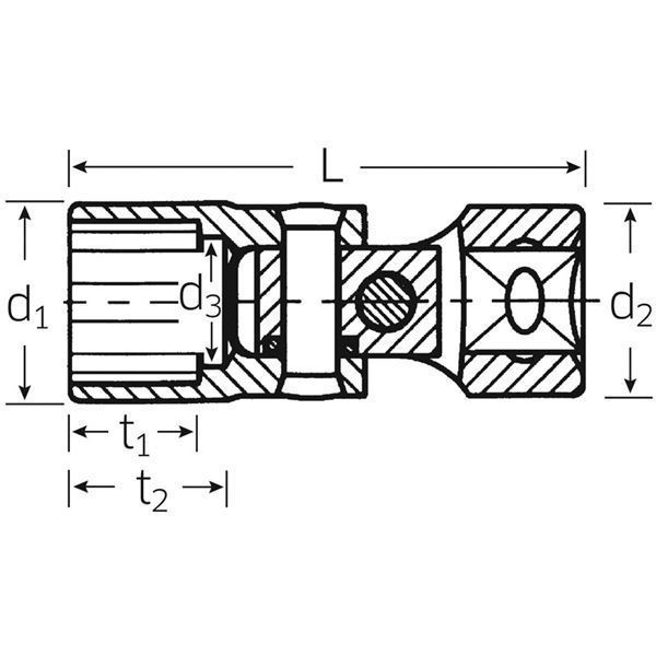 STAHLWILLE（スタビレー） 47-12 （3／8SQ）ユニフレックスソケット （02040012）
