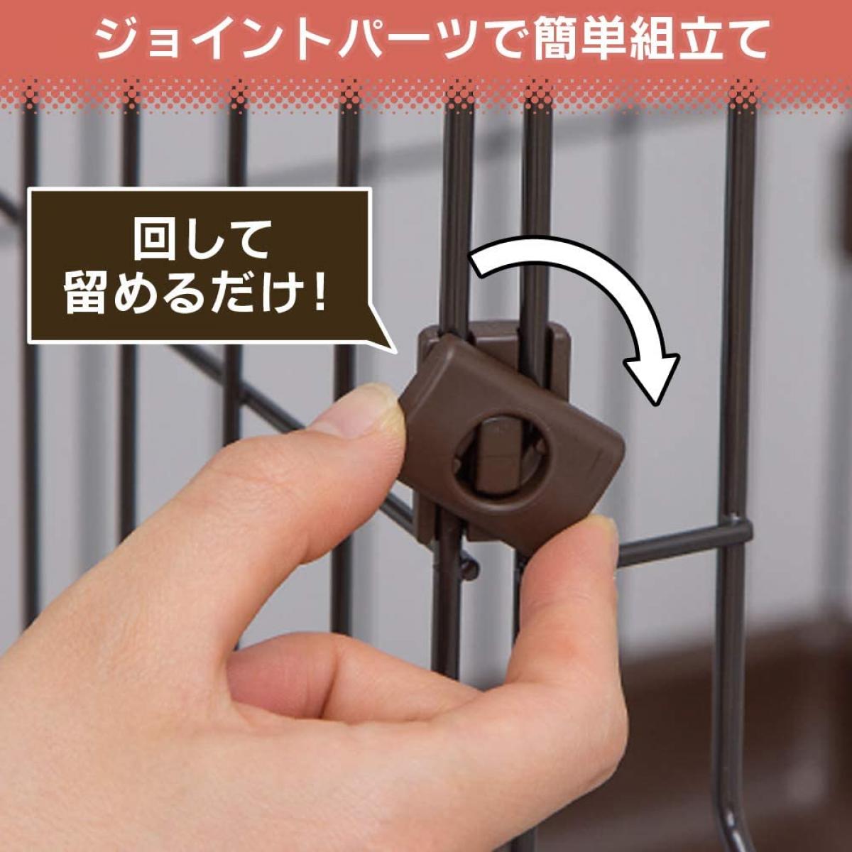 カラースリムケージ 3段 ブラウン 幅91×高170cm P-CSC-903 アイリスオーヤマ キャットケージ ペットケージ ハンモック付き