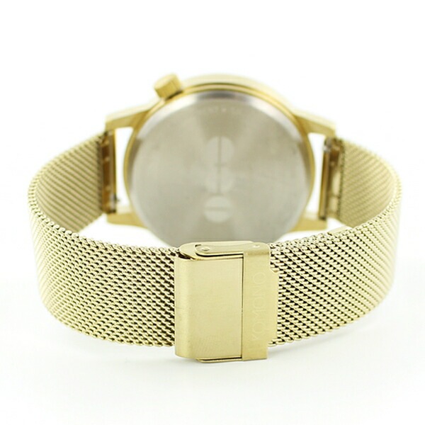 KOMONO コモノ 時計 メンズ レディース 腕時計 手表 WINSTON ROYALE 42mm ホワイト文字盤 ゴールド メッシュ ステンレス KOM-W2358 誕生日プレゼント ポイント消化