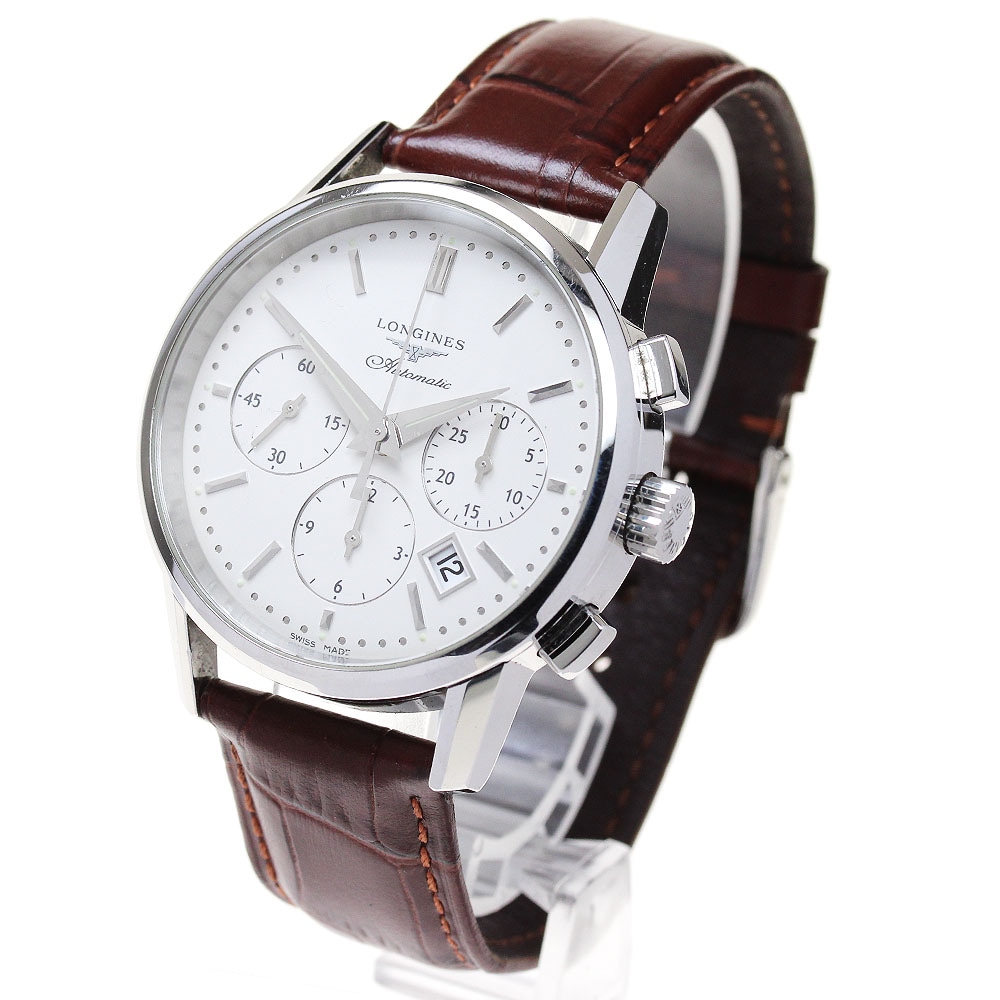 ロンジン LONGINES L2.749.4 ヘリテージ コラムホイール クロノグラフ デイト 自動巻き メンズ _863668【中古】 ロンジン LONGINES L2.749.4 ヘリテージ コラムホイール クロノグラフ デイト 自動巻き メンズ _863668【中古】