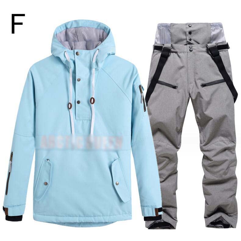 新作セール韓国風 スキーウェア 上下セット パーカー パンツ 防水 ボードウェア スノボ ウェア スノーボードウェア レディース 可愛い ペアスノーウェア スノーボード スキー 登山 男女兼用 スノボ