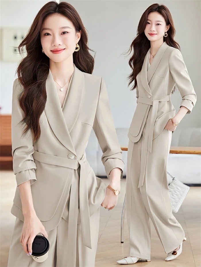 スーツ レディース セットアップ パンツスーツ 卒業式 セレモニー フォーマル ベルト付き ジャケット&ワイドパンツ ママコーデ ゆったり ママコーデ ビジネス エレガント 通勤 OL 女性 オ スーツ レディース セットアップ パンツスーツ 卒業式 セレモニー フォーマル ベルト付き ジャケット&ワイドパンツ ママコーデ ゆったり ママコーデ ビジネス エレガント 通勤 OL 女性 オ