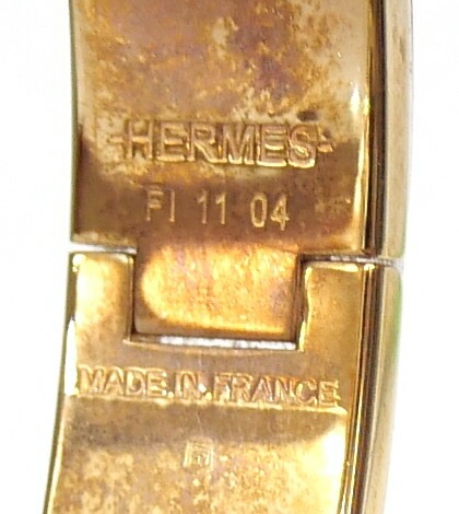 エルメス HERMES バングル クリッククラックPM サーモンピンク【中古】(67810)