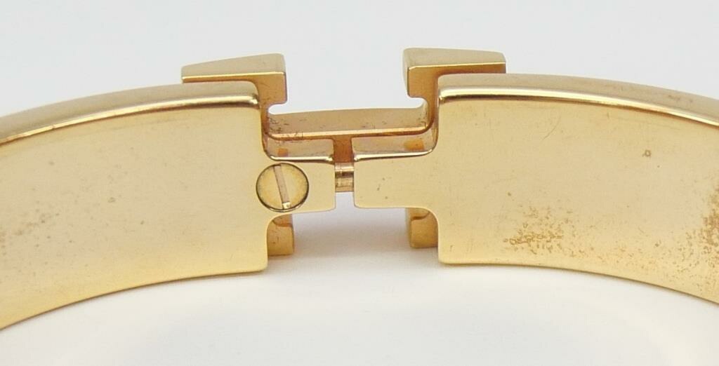 エルメス HERMES バングル クリッククラックPM サーモンピンク【中古】(67810)