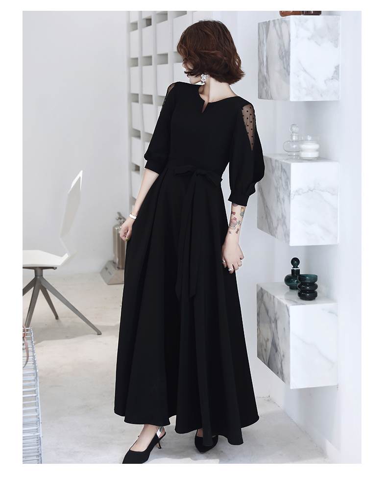 ロング ドレス パーティードレス 個性的 黒 袖あり シフォン 透け感 結婚式 二次会 お呼ばれ フォーマル 演奏会 ピアノ 発表会 ドレス 大人 かっこいい 可愛い レディース キラキラ ライン 大