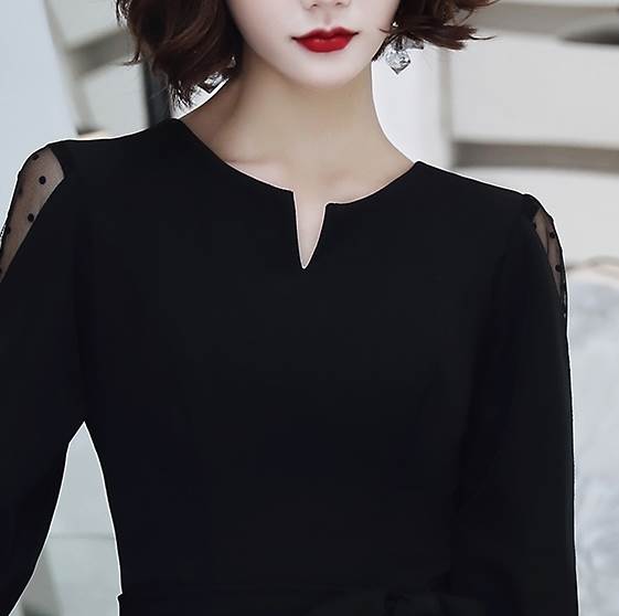 ロング ドレス パーティードレス 個性的 黒 袖あり シフォン 透け感 結婚式 二次会 お呼ばれ フォーマル 演奏会 ピアノ 発表会 ドレス 大人 かっこいい 可愛い レディース キラキラ ライン 大