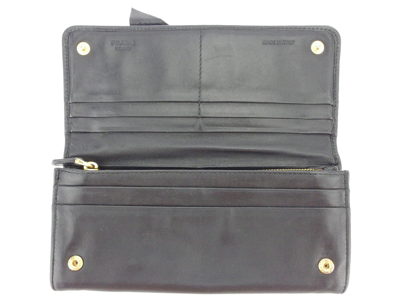 長財布 ファスナー付き 長財布 リボンモチーフ レディース ブラック 中古 長財布 ファスナー付き 長財布 リボンモチーフ レディース ブラック 中古