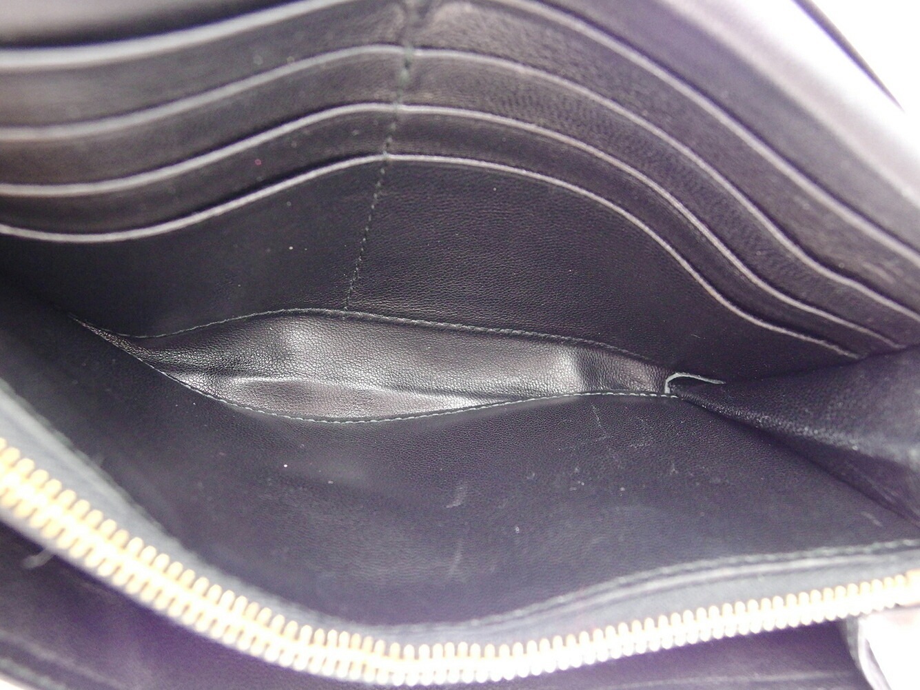 長財布 ファスナー付き 長財布 リボンモチーフ レディース ブラック 中古 長財布 ファスナー付き 長財布 リボンモチーフ レディース ブラック 中古