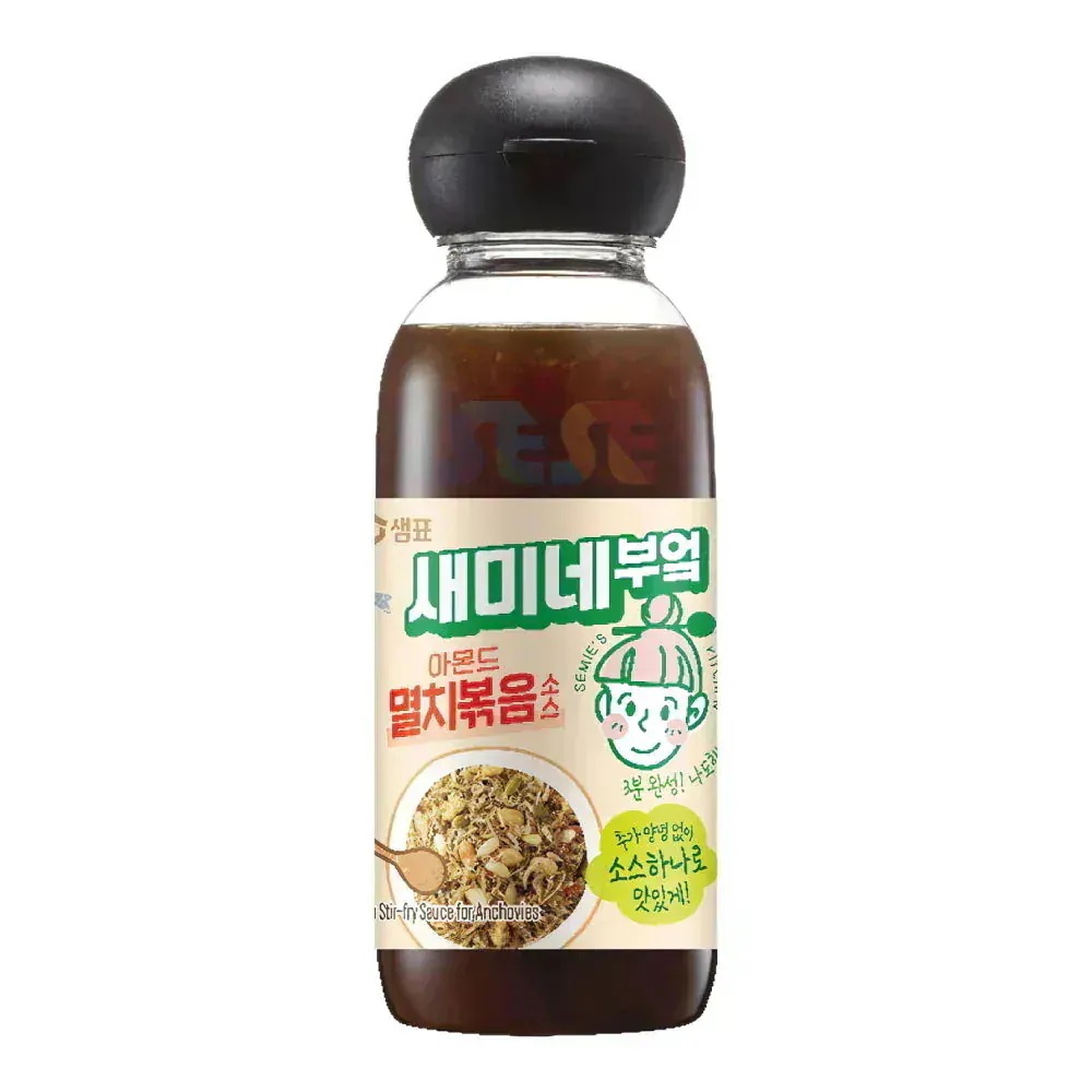 セミネキッチン じゃこ炒めソース 300ml 12本セット / センピョ 韓国風 煮干し炒めのたれ いりこ甘醤油だれ炒め ミョルチボッグム