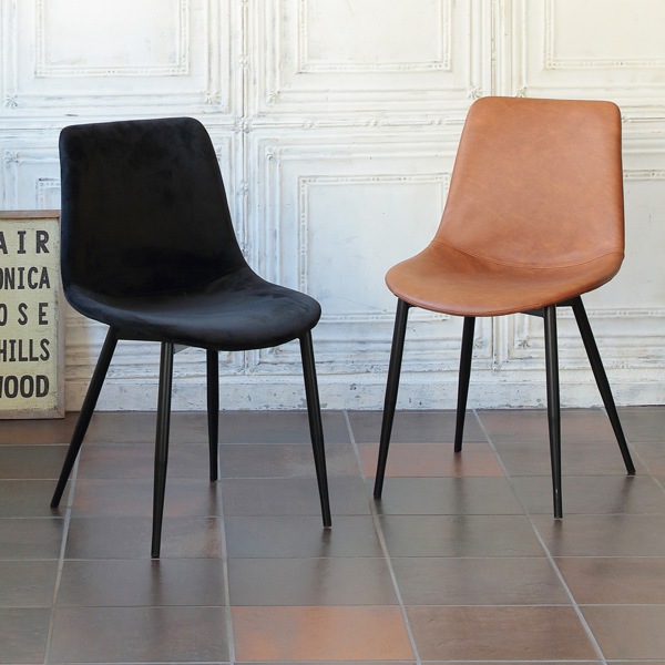 チェア 座面高43.5cm アルド ALDO ダイニングチェア レザー調 ベロア ヴィンテージ調 チェア 座面高43.5cm アルド ALDO ダイニングチェア レザー調 ベロア ヴィンテージ調