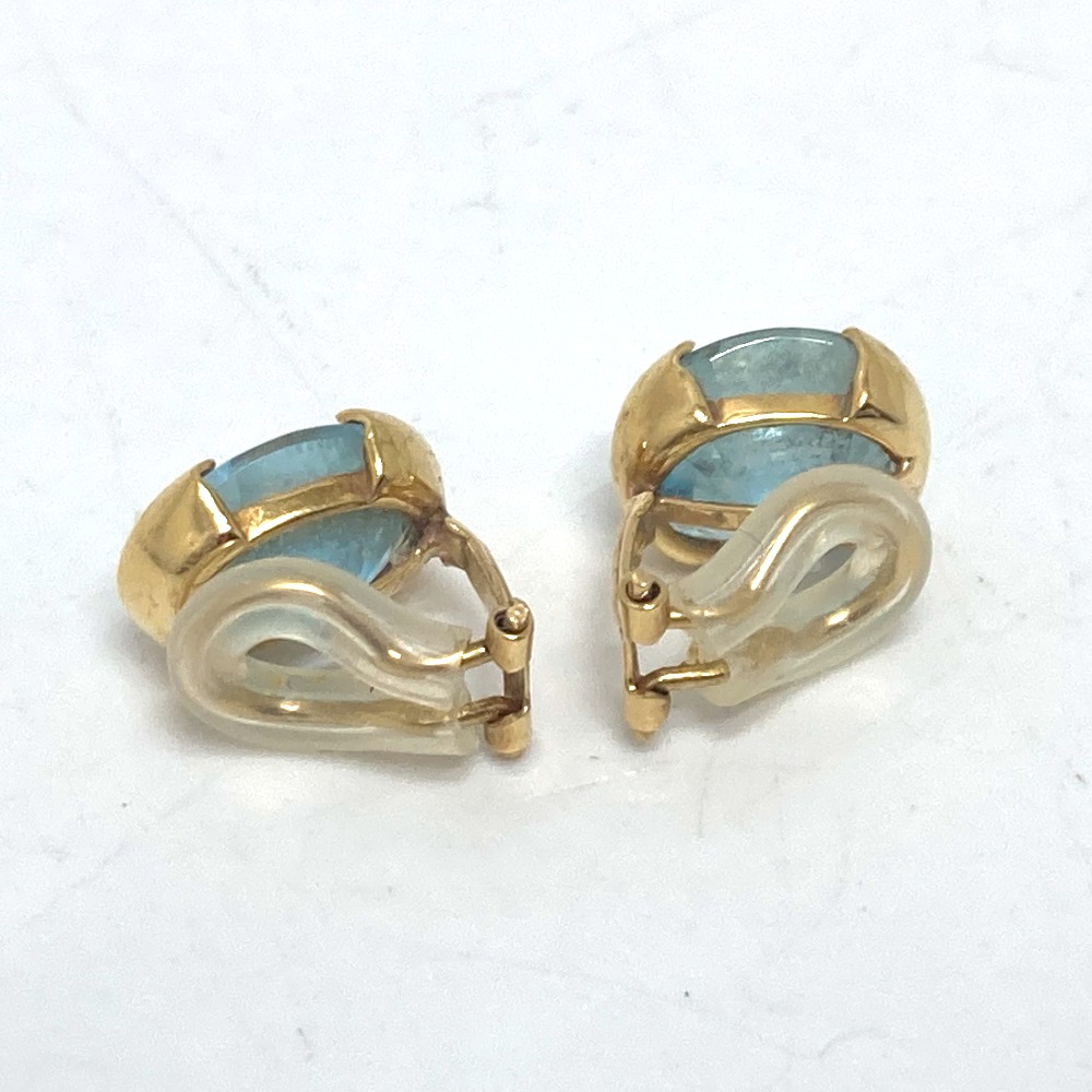 jewelry ジュエリー イヤリング K18 アクアマリン K18 ゴールド