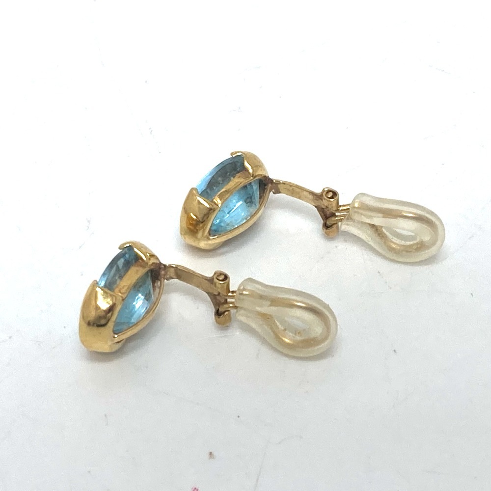 jewelry ジュエリー イヤリング K18 アクアマリン K18 ゴールド