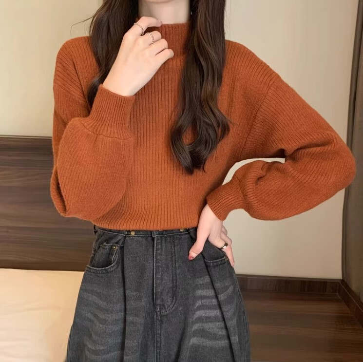 ランタンスリーブニット ルーズセーター デート 高級 ニッチ セーター 長袖 ニット かわいい 大人可愛い きれいめ シンプル カジュアル 大人 上品 おしゃれ お洒落 かっこいい 大人女子 こなれ感 ランタンスリーブニット ルーズセーター デート 高級 ニッチ セーター 長袖 ニット かわいい 大人可愛い きれいめ シンプル カジュアル 大人 上品 おしゃれ お洒落 かっこいい 大人女子 こなれ感