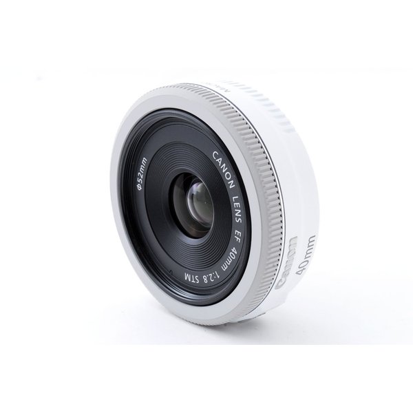 【中古】キヤノン Canon EF 40mm F2.8 STM ホワイト 美品 キヤノンEFマウント 単焦点 【中古】キヤノン Canon EF 40mm F2.8 STM ホワイト 美品 キヤノンEFマウント 単焦点