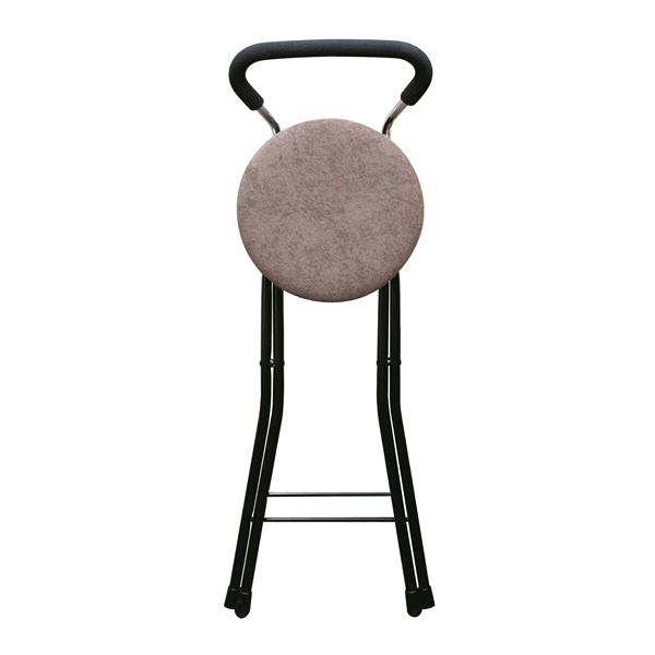 折りたたみ椅子 (4脚セット ブラウン×ブラック) 幅36cm 日本製 スチールパイプ