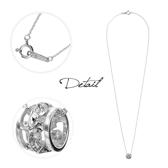 ゴールドネックレス ハワイアンジュエリー ネックレス ホワイトゴールド バレル ネックレス プルメリア14K K14ホワイトゴールド 彼女 妻 女性 レディース クリスマス CG-GP105W