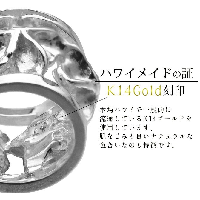 ゴールドネックレス ハワイアンジュエリー ネックレス ホワイトゴールド バレル ネックレス プルメリア14K K14ホワイトゴールド 彼女 妻 女性 レディース クリスマス CG-GP105W