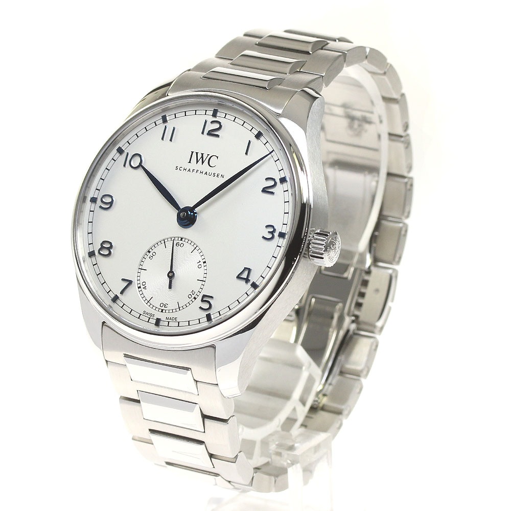 IWC SCHAFFHAUSEN IW358312 ポルトギーゼオートマティック40 スモールセコンド 自動巻き メンズ 極美品 箱保証書付き_825708【中古】
