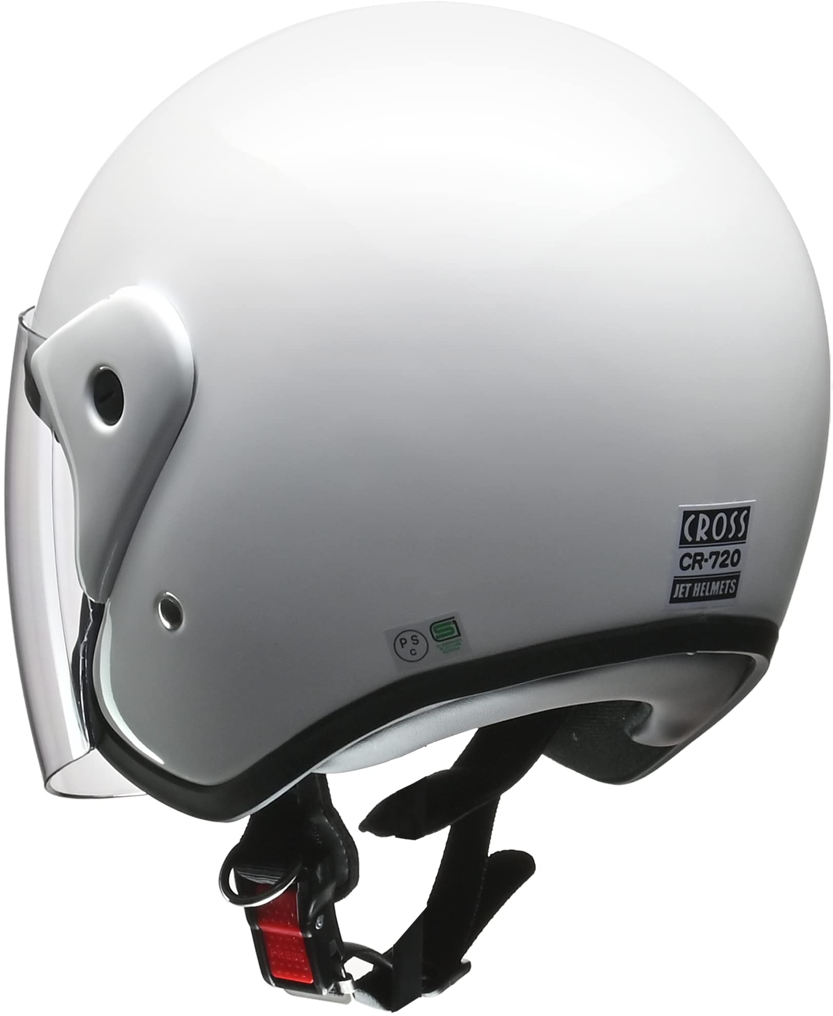 リード工業(LEAD) ヘルメット ハーフ CROSS シールド付きCR-760 | リード工業(LEAD) バイクヘルメット クロス ハーフ ブラック フリー CR680 - | 半帽 | 車＆バイク