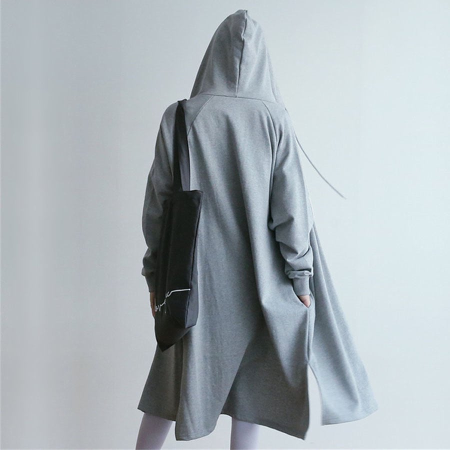 ロングパーカー 裏起毛 無地 パーカーワンピ ワンピース 長袖 ジップアップ トレーナー 体型カバ ロングパーカー 裏起毛 無地 パーカーワンピ ワンピース 長袖 ジップアップ トレーナー 体型カバ