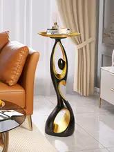 豪華な木製のテーブル小さなコーヒーテーブルモダンでシンプルクリエイティブなソファテーブル北欧のアートフロアシェルフ