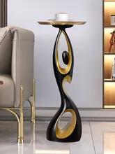 豪華な木製のテーブル小さなコーヒーテーブルモダンでシンプルクリエイティブなソファテーブル北欧のアートフロアシェルフ