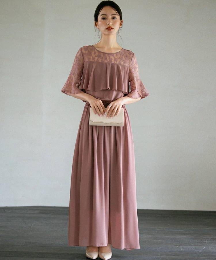 【即納】パーティードレス 結婚式 ワンピース ロング丈 大きいサイズ マタニティ [企画] フォーマル レース フリル ドレス マキシ きれいめ 楽チン ゆったり フリル レディース パーティー 秋冬 mdprevattcaulkingandwaterproofing.com