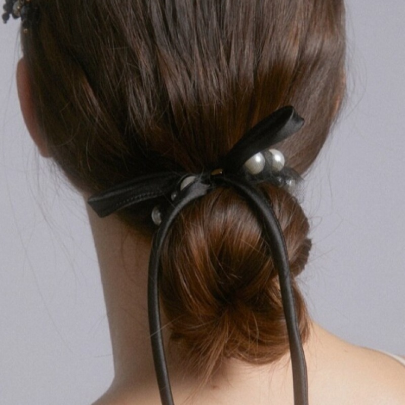 ジャンポールクラリスシースルーパールリボンスクランチ JP 24 440S ジャンポールクラリスシースルーパールリボンスクランチ JP 24 440S