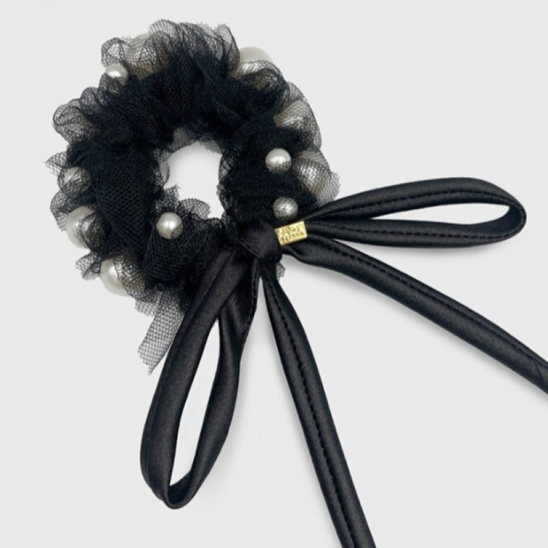 ジャンポールクラリスシースルーパールリボンスクランチ JP 24 440S ジャンポールクラリスシースルーパールリボンスクランチ JP 24 440S