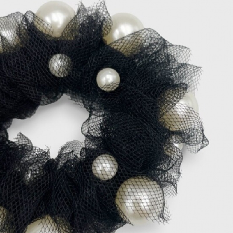 ジャンポールクラリスシースルーパールリボンスクランチ JP 24 440S ジャンポールクラリスシースルーパールリボンスクランチ JP 24 440S