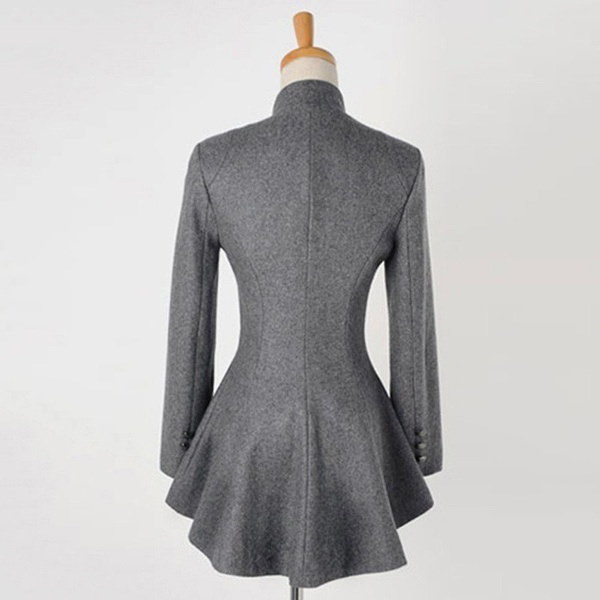 女性ファッション秋服新着長袖ウールコートコートテールコート 女性ファッション秋服新着長袖ウールコートコートテールコート