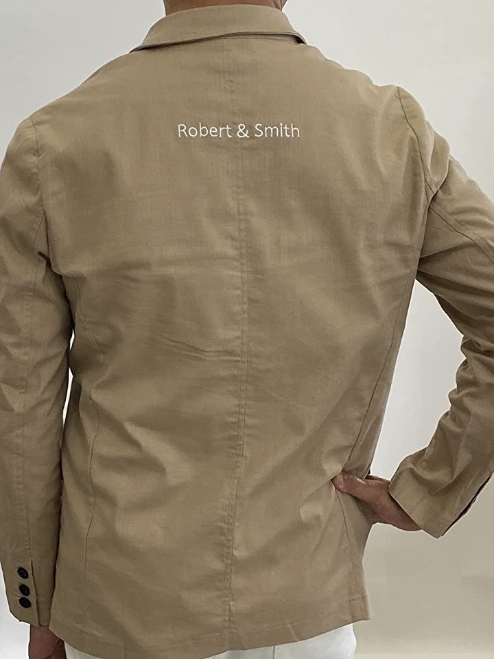 ロバートアンドスミス ゴルフ サマー ジャケット ゴルフウエア エンブレム刺繍 メンズ L( カーキ, L Regular)