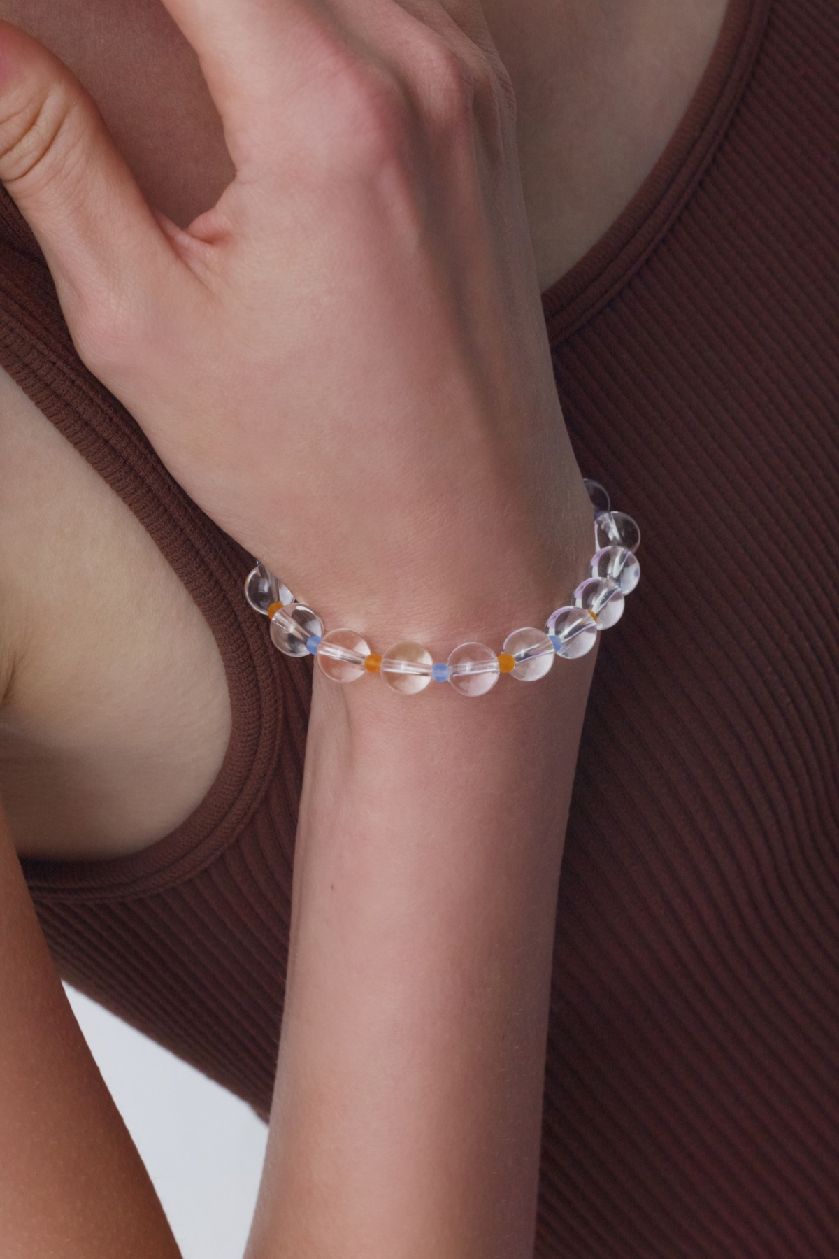 ブレスレット Summer Sky Bracelet Vibrant Shades Aquamarine, Blue Topaz & White Lab-Created