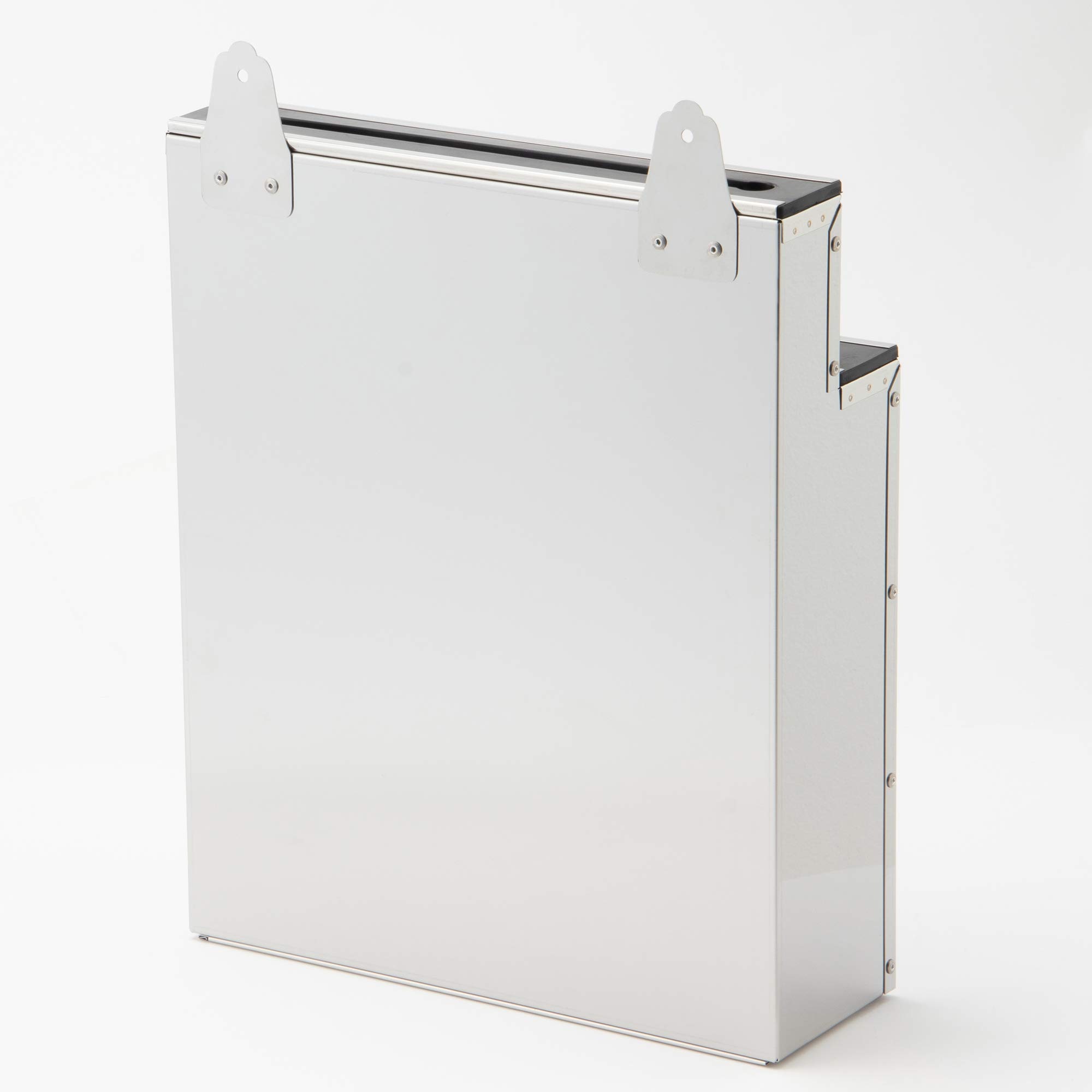 包丁差し ステンレス製 大・2段 釘打ち固定ゴム板付き 間口×奥行×高さ(mm)300×100×370 シンプルで使い易く底板も取り外し可能で衛生的 業務用 AHU26001 包丁差し ステンレス製 大・2段 釘打ち固定ゴム板付き 間口×奥行×高さ(mm)300×100×370 シンプルで使い易く底板も取り外し可能で衛生的 業務用 AHU26001