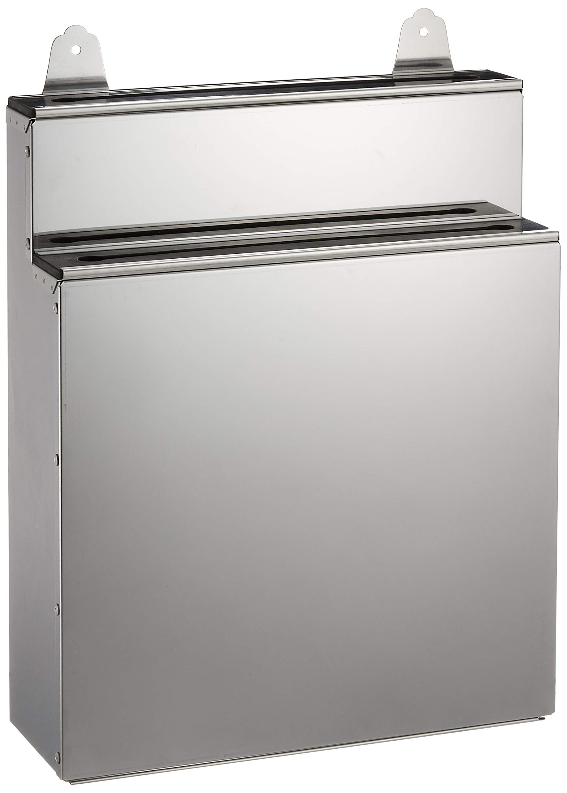 包丁差し ステンレス製 大・2段 釘打ち固定ゴム板付き 間口×奥行×高さ(mm)300×100×370 シンプルで使い易く底板も取り外し可能で衛生的 業務用 AHU26001 包丁差し ステンレス製 大・2段 釘打ち固定ゴム板付き 間口×奥行×高さ(mm)300×100×370 シンプルで使い易く底板も取り外し可能で衛生的 業務用 AHU26001