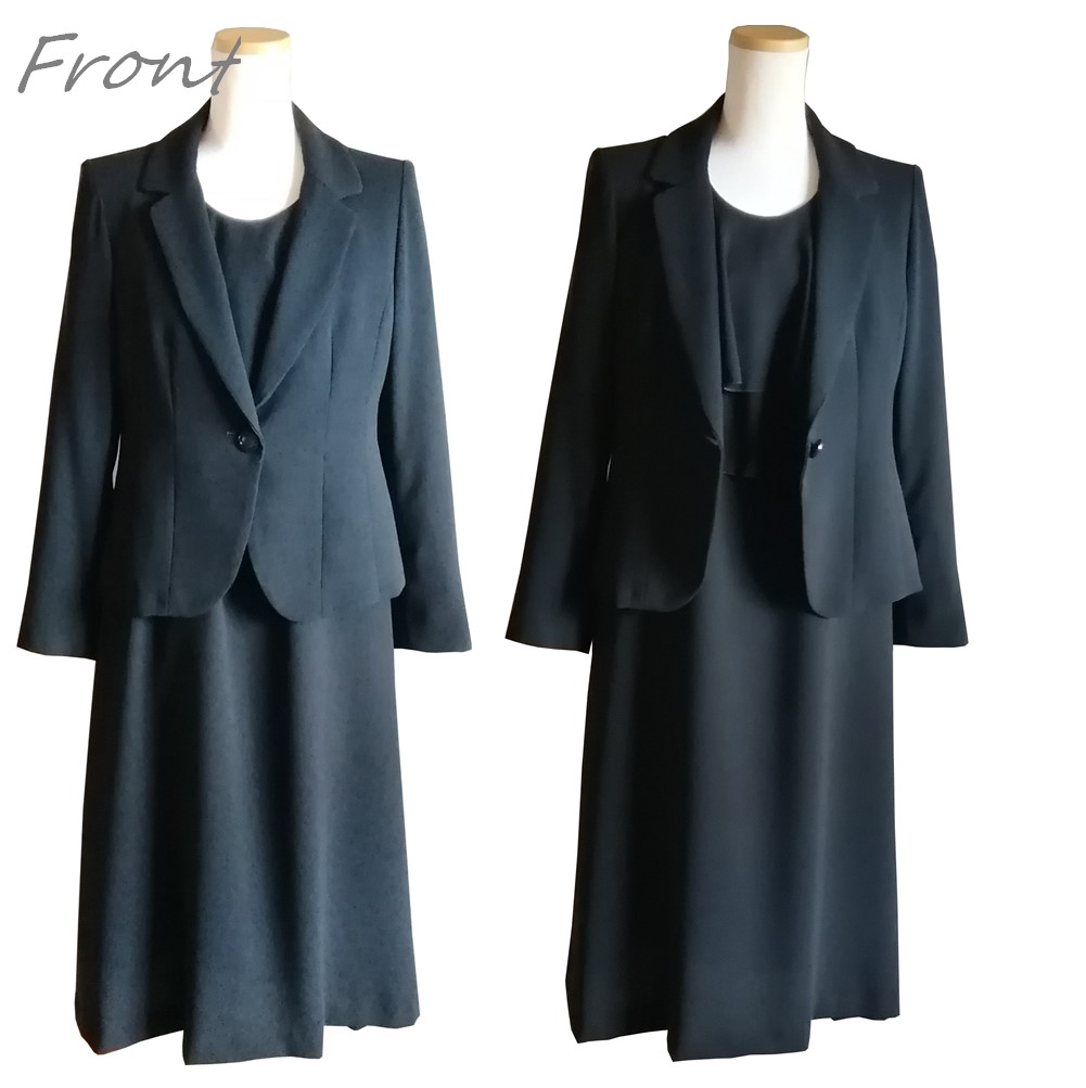 オールシーズン対応喪服 レディース ロング丈 楽ちん 日本製 ワンピーススーツ 2点セット オールシーズン対応喪服 レディース ロング丈 楽ちん 日本製 ワンピーススーツ 2点セット